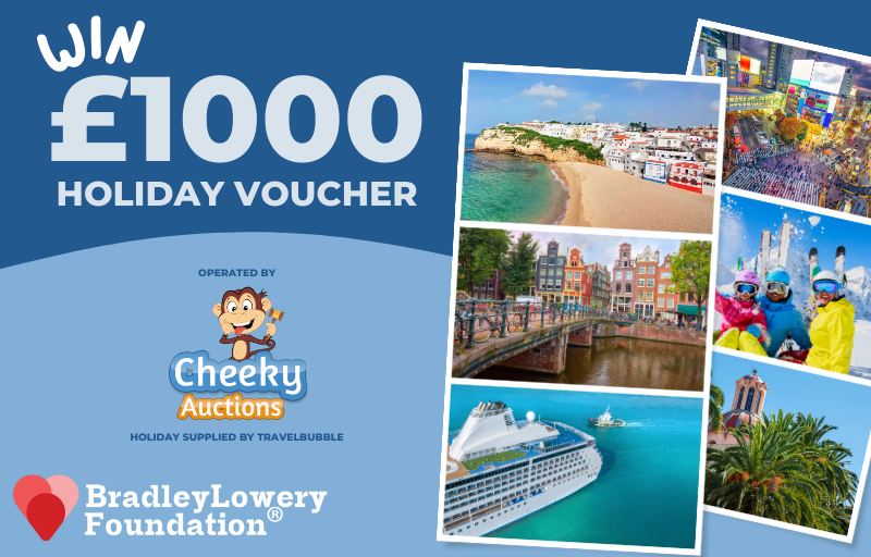 £1000 Holiday Voucher, all proceeds go to Bradley Lowery Foundation