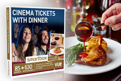 Cinema Tickets & Dinner for Two valued at £59.99